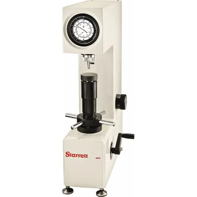 STARRETT Penguji Kekerasan: Paduan/Baja, +/-1 HRC, Berlian, 25 HRC Rentang Pengukuran - Min - Benchtop Hardness Testers