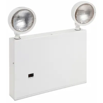 LITHONIA LIGHTING Lampu Darurat: Pijar, Dalam Ruangan, 9 W Daya Lampu, 120/277V AC, 27 W Daya Darurat - Steel Emergency Lights