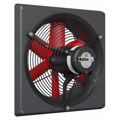 MULTIFAN Kipas Pembuangan: Penggerak Langsung, 14 in Bilah, 1/8 hp, 2.150 cfm, 120V AC, 1 ph - Corrosion-Resistant Direct-Drive Panel Exhaust Fans
