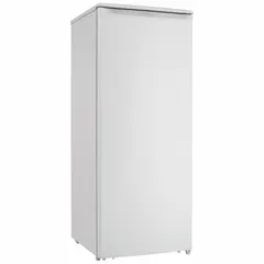 This DANBY upright freezer offers 8.5 cu ft of storage capacity in a white finish. It is Energy Star Compliant, supporting energy-efficient operation. Suitable for commercial or industrial cold storage of perishable goods.