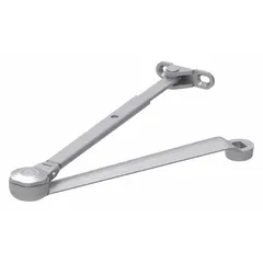 Replacement arm for LCN 4010 series door closers. Constructed of aluminum with a regular arm type and adjustable spring tension. ADA compliant for accessibility. Suitable for use in commercial and industrial facilities to control door closing speed and force.