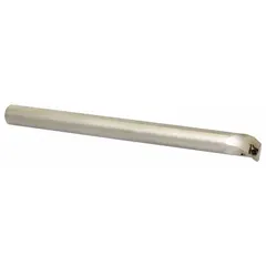 Indexable boring bar with positive rake geometry and right-hand cutting direction for internal turning operations. Designed for use in machining centers and lathes, it accepts indexable inserts for efficient metal removal in precision boring applications.