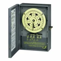 INTERMATIC Electromechanical Timer: 7 day, 120V AC, DPDT, Mechanical (MPN T7801B)