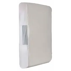 Plastic protective cover designed for mounted evaporative coolers. Compatible with MASTERCOOL model MCP44E. Shields the unit from debris and weather when not in use.