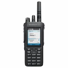 UHF digital DMR business radio with 4 W transmit power, 1000 alphanumeric channels, and Li-Ion battery. Supplied as a single unit. Requires an FCC license for operation. Suitable for professional two-way voice communication in commercial and industrial settings.