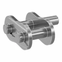 TSUBAKI Attachment Link: For Stainless Steel Roller Chains, D-1, 35, Single Strand, Plain, 5 PK (MPN 35ASD1CL)