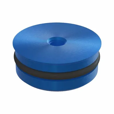JERGENS Steker Penerima Ball Lock: Anodisasi Biru, Aluminium, Diameter Luar 20 mm, Tinggi Keseluruhan 8 mm - Ball Lock Receiver Plugs
