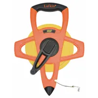 CRESCENT LUFKIN Long Tape Measure: Manual, FE200D, SAE/Engineers Scale, 200 ft, 1/100 ft, Fiberglass