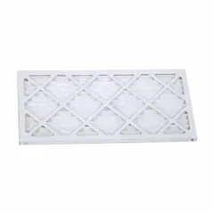 Prefilter for fume hoods, serving as a primary filtration stage to capture larger airborne particles. Measures 28 inches wide, 16 inches high, and 18 inches deep. Type 12.