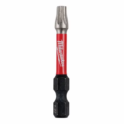 MILWAUKEE Power Bit: Power Bit, T27 Bit Size, Imperial, Torx Head, T27 Bit Industry Size - Impact Torx Bits
