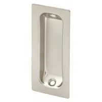 PRIME-LINE Tray Pull: Unthreaded Holes, Brass, Silver, Tray, 3 1/4 in Overall Lg, 1 PR (MPN N 7342)