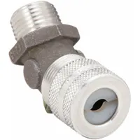 Liquid Tight Cord Connector: Aluminum, 1/2 in MNPT, 0.25 in to 0.37 in, Silver (MPN VHC1022)