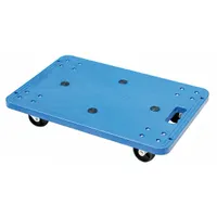 APPROVED VENDOR General Purpose Dolly: 220 lb, 24 in L x 16 in W x 5 in H Deck, Rubber Padded, Blue