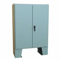 HAMMOND Electrical Enclosure: Steel, 60 in x 48 in x 21 in, NEMA 12, w/Panel, Solid Cover, Hinged (MPN 1422B20F)