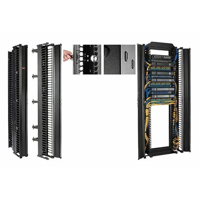 HOFFMAN Pengelola Kabel: Digunakan di Pusat Data Komunikasi dan Ruang Telekomunikasi - Electrical Enclosure Accessories & Replacement Parts