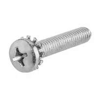 Machine Screw: External Tooth, #12-24 Thread Size, 1/2 in Lg, Steel, Zinc-Plated, Pan, 50 PK (MPN ZSCRW-23457)