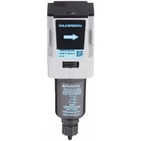 WILKERSON Compressed Air Filter: Coalescing, 1/4 in NPT, 0.5 micron, 12.7 cfm, Metal Bowl, M08 (MPN M08-02-BL00B)