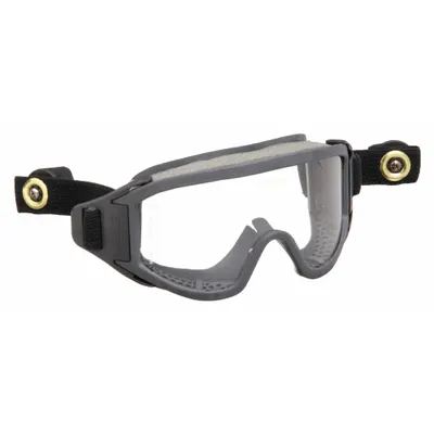 ESS Kacamata Keselamatan: Bening, Anti-Kabut/Tahan Bahan Kimia/Tahan Gores, Ventilasi Tidak Langsung - Standard Firefighting Safety Goggles