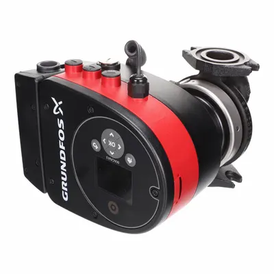 Pompa Sirkulasi Grundfos: 1/4 hp HP, 115/230V AC, Besi Cor, Variabel, 23 gpm, Head Maks. 20 ft - Intelligent Inline Circulator Pumps