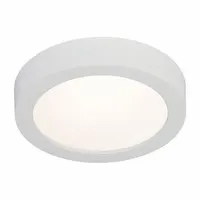 Round LED Surface Mount: 7 in Dia, White, 5/8 in Ht, 1,000 lm, 2700K/3000K/3500K/4000K/5000K, 14 W (MPN SD7R10ESCT1W)