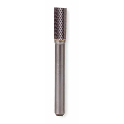 WIDIA METAL REMOVAL Bur Karbida: Silinder dengan Potongan Ujung, SB-5, Potongan Aluminium, Kepala 1/2" x 1" - Aluminum-Cut End-Cut Cylinder Burs