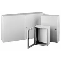 HOFFMAN Enclosure: Steel, 24 in x 20 in x 6 in, NEMA 12/13/4, Solid Cover, Hinged, Powder Coated (MPN CSD24206)