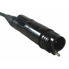 This dual sensor cable is designed for temperature measurement in water quality applications. It operates within a temperature range of -5°C to 55°C. The cable connects to compatible instruments for monitoring temperature in environmental, industrial, or treatment processes.