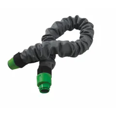 This breathing tube cover is designed for use with Safety Essentials PAPR systems. It measures 10 1/2 inches in length and protects the breathing tube from debris, abrasion, and wear in industrial environments such as welding, grinding, and chemical processing.