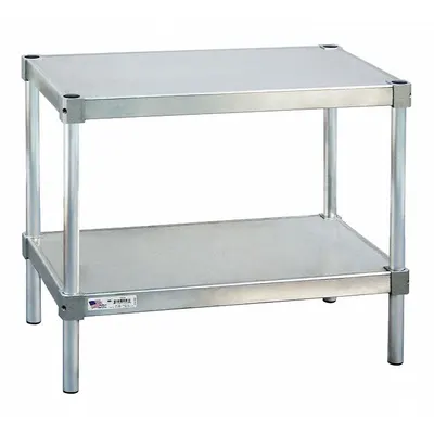 Meja Kerja Tinggi Tetap NEW AGE INDUSTRIAL: Tng Tetap, Aluminium, 48 in x 20 in - Aluminum-Top Worktables