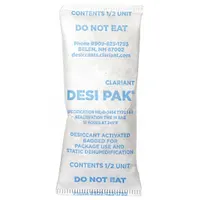 Desiccant: 1 1/2 in Wd, 3 1/8 in Lg, 0.42 cu ft Area Protected, 1/2 oz Desiccant Bag Size, 550 PK (MPN D1/2UCT)