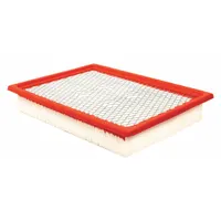 Rectangular panel engine air filter with an overall length of 11 7/32 inches. Designed for use in Polaris vehicles and buses. Traps airborne contaminants to protect engine components