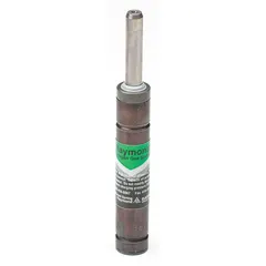 Gas spring providing 105 lbf force with a 2 13/32 in extended length and M6 rod thread size. Supplied without end fittings for custom integration. Suitable for controlled motion applications such as lifting, counterbalancing, and positioning of machine guards, hatches, and access panels.