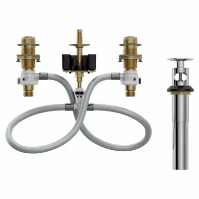 Kit Perbaikan Katup MOEN: Untuk Seri Moen, Gunakan dengan Air Panas/Dingin, Kuningan, Kuningan - Faucet Mixing Valves
