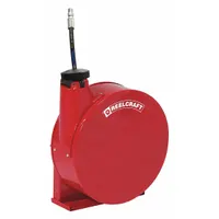 Spring Return Hose Reel: 25 ft (1/4 in I.D.), 1/4 in MNPT, 300 psi Max Op Pressure, Includes Hose (MPN AV5425 ELP)