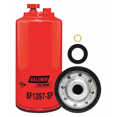 BALDWIN FILTERS Filter Bahan Bakar: Spin-On, Diameter Luar 4 1/4 in, Ukuran Ulir 1"-14, Selulosa - Spin-On Fuel Filters