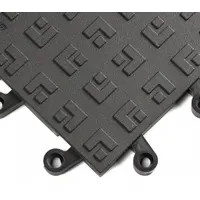 Interlocking Antifatigue Mat Tile: Interlocking Antifatigue Mat Tile, 18 in x 18 in, Black, 10 PK (MPN 562)