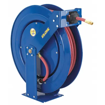 COXREELS Gulungan Selang Kembali Pegas: 50 ft (3/4 in I.D.), 3/4 in MNPT, 300 psi Tekanan Operasi Maks - Truck-Mount Controlled-Retraction Air or Water Spring-Return Hose Reels