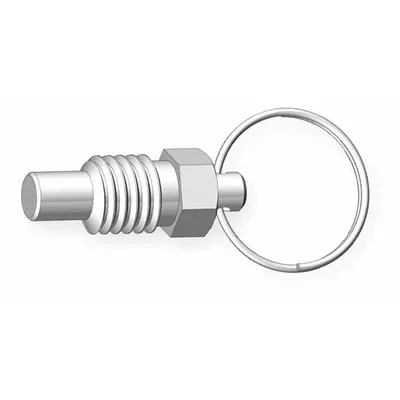 Plunger Pegas INNOVATIVE COMPONENTS: Baja, Ulir 1/4"-20 - Nonlocking Pull-Ring Retractable Spring Plungers