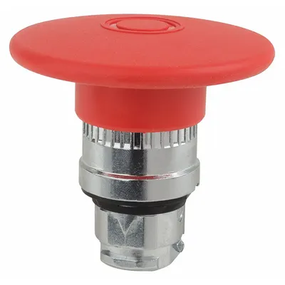 SCHNEIDER Tombol Berhenti Darurat: Merah, Ukuran Pemasangan 22 mm, Logam - Mushroom-Head Push-Button Operators