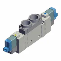 Solenoid Valve: SY7000 Series, Double Solenoid, Five-Way / Two-Position, 5 Ports, 24V DC, 1/4 in NPT (MPN SY7220-5LOZ-02T)