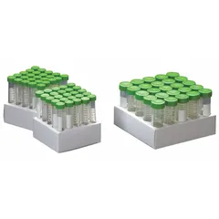 APPROVED VENDOR 50 mL Polypropylene Centrifuge Tube with Conical Bottom and Green HDPE Closure, Graduated, Natural