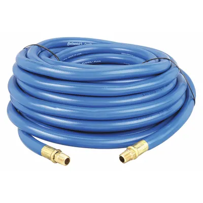 Selang Udara CONTINENTAL: Diameter Dalam Selang 3/8 in, Biru, 3/8 in MNPT x 3/8 in MNPT - PVC Air Hose Assemblies with PVC Cover