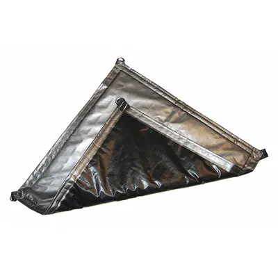 MAURITZON Tarp: 11.5 ft Pj, 10 ft Lb, Tugas Standar, 5 mil, Polietilena, Hitam/Perak - General Purpose Polyethylene Tarps