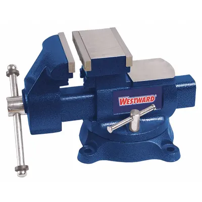 WESTWARD Ragum Kombinasi: Beban Standar, Tertutup, Lebar Muka Rahang 5 1/2 in, Bukaan Rahang Maks 5 1/2 in - Reversible Combination Bench & Pipe Vises