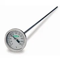 VEE GEE Compost Dial Thermometer: 0°F to 200°F, +/- 2°F, 48 in Stem Lg, Fahrenheit (MPN 82200-48)