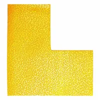 Floor Marking L Shape: L, Solid, Yellow, No Legend, 3 15/16 in x 3 15/16 in, DURABLE, 10 PK (MPN 170204)