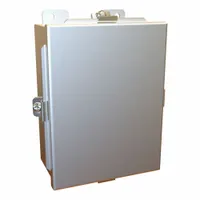 HAMMOND Enclosure: Aluminum, 8 in x 6 in x 4 in, NEMA 12/13/4/4X, w/Panel, Solid Cover, Clamp On (MPN 1414N4ALG)