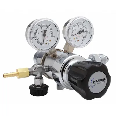 Regulator Gas Khusus HARRIS: Dua Tahap, Inlet CGA 346, Outlet 1/4" NPT M, 50 psig - Air & Inert Gas Regulators