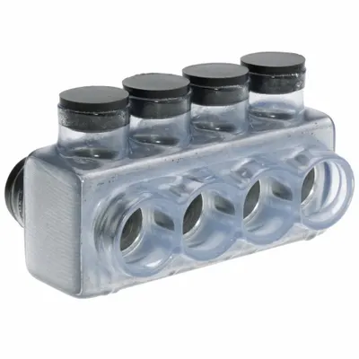POLARIS Konektor Multitap: 4 Port, Masuk Dua Sisi, Ukuran Kawat 250 kcmil – 250 kcmil - Dry-Location Double-Sided Entry Multitap Connectors