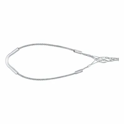 LEVITON Pegangan Dukungan Kabel: 0,41 in hingga 0,56 in, Kekuatan Putus 1.100 lb, Panjang Jaring 5 in - Metallic Closed Mesh Cable Support Grips